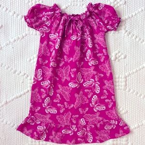 Girl’s Magenta Hawaiian Mumu/Dress/Nightgown
